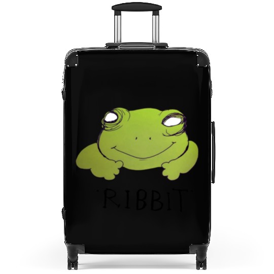Froggy Fog "Ribbit" Funny Frog Suitcases smiling rep