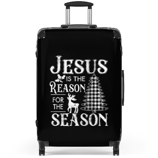 Christmas Jesus is the Reason for the Season Suitcases
