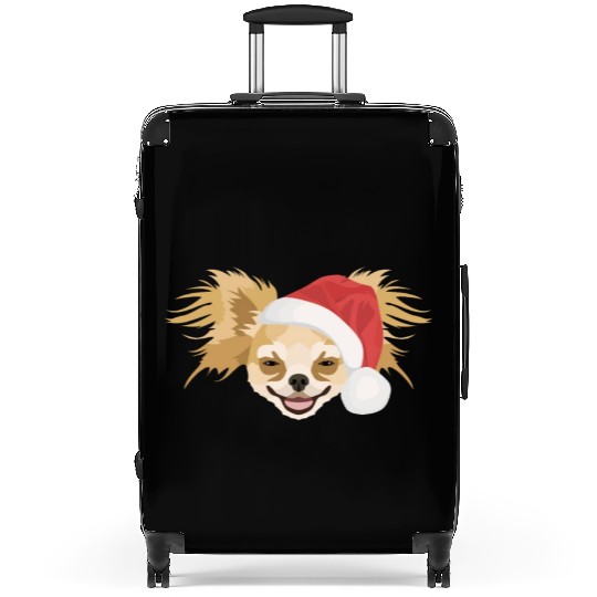 Chihuahua Merry Christmas Suitcases