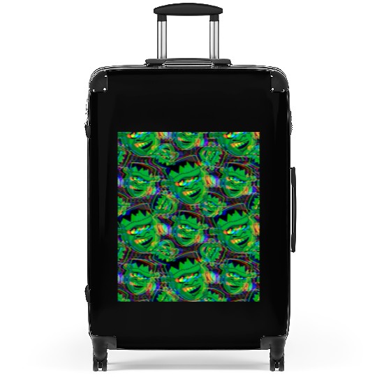 Frankenstain Pattern 3D Suitcases