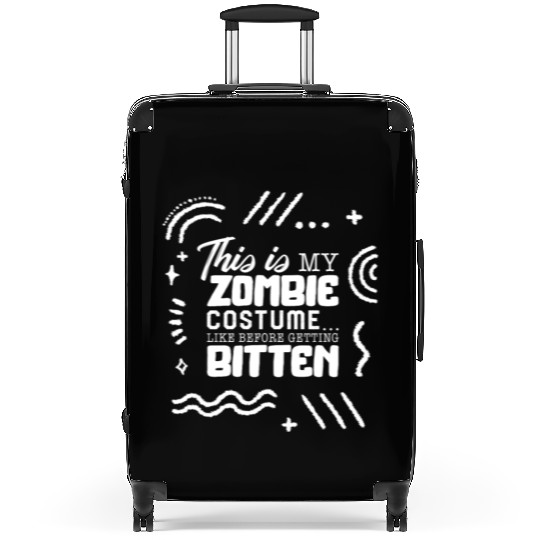 Halloween Suitcases, This Is My Zombie Funny Lazy