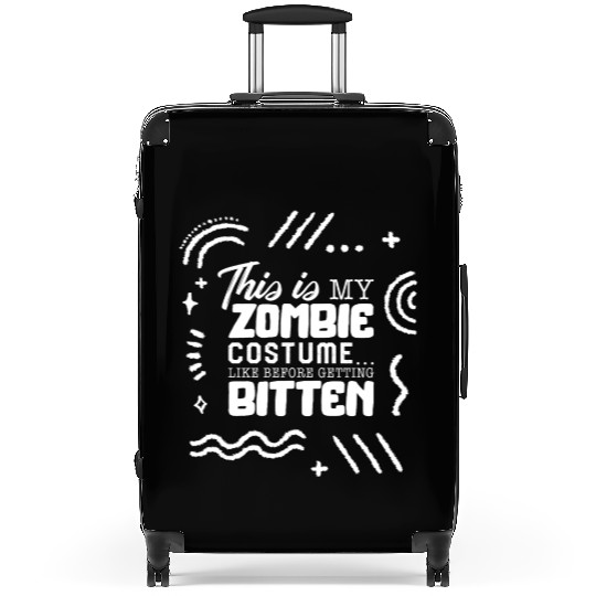 Halloween Suitcases, This Is My Zombie Funny Lazy