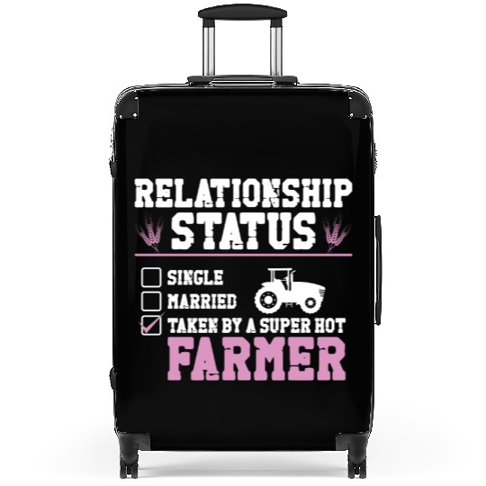 Farming Farmer Girl Girlfriend Suitcases