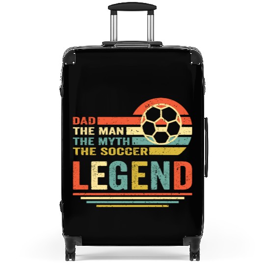 soccer dad the man the myth the legend Suitcases