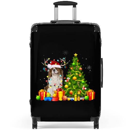 Cavalier King Charles Spaniel Christmas Dog Lover Suitcases