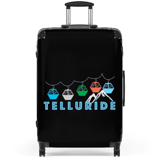 Colorado Ski Mountain Gondola Telluride Suitcases