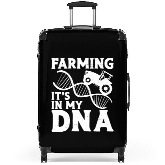 Farming Farmer Dna Vintage Tractor Suitcases