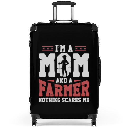 Farming Farmer Mom Mother Vintage Suitcases