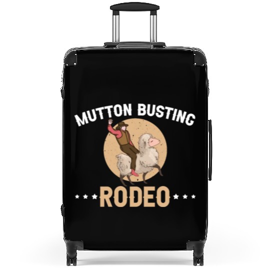 Mutton Busting Rodeo Western Sheep Rider Suitcases