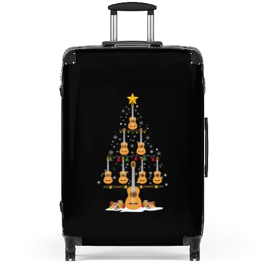 Christmas Guitar Tree Xmas Funny Gift Suitcases