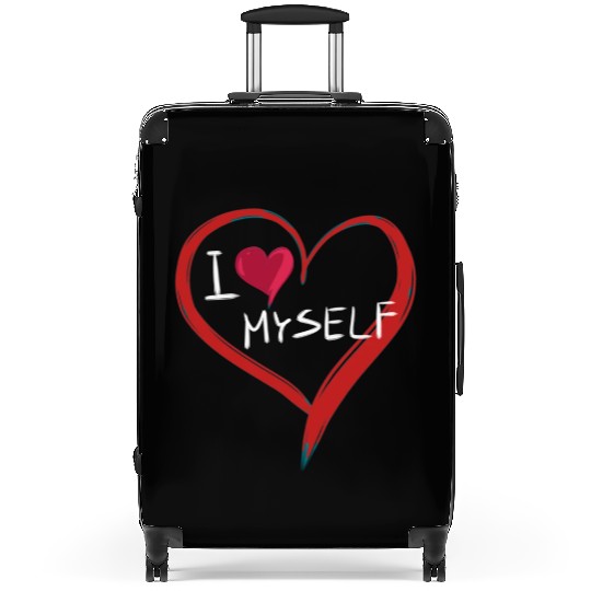 i love me heart text icon Suitcases
