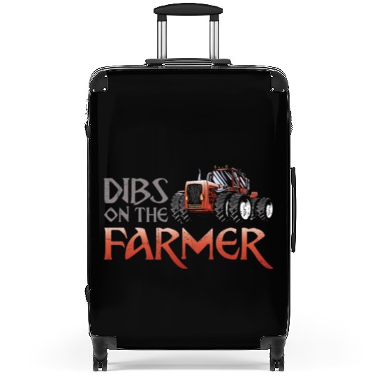 Farming Farmer Girl Vintage Suitcases