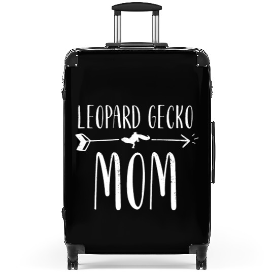 Leopard Gecko Mom Cute Lizard Women's Pet Leopard Suitcases