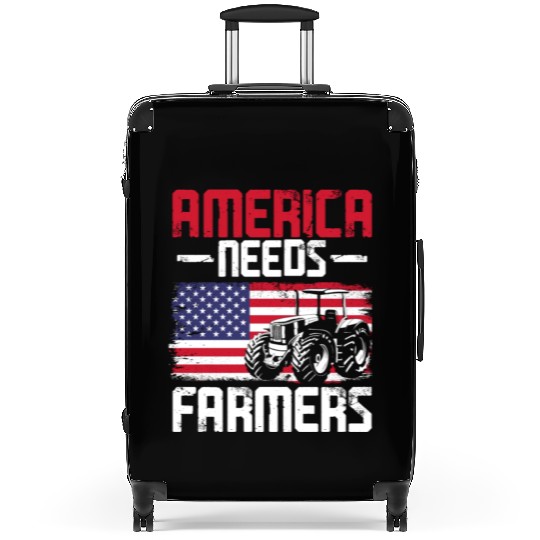 Farming Farmer Vintage Tractor Us Suitcases