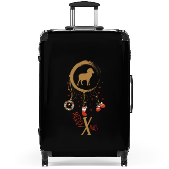 Winter dreamcatcher Christmas Capricorn Suitcases