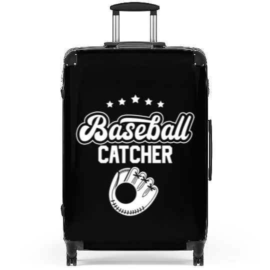 Baseball Catcher Sayings Player Hobby Suitcases