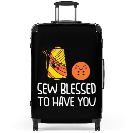 Button Thread Sibling Goals Big Brother Sister Pun Suitcases