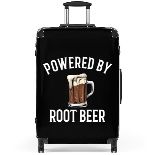 Powered by root beer, root beer Suitcases