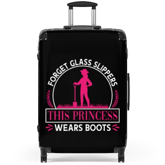 Farming Farmer Forget Glass Suitcases