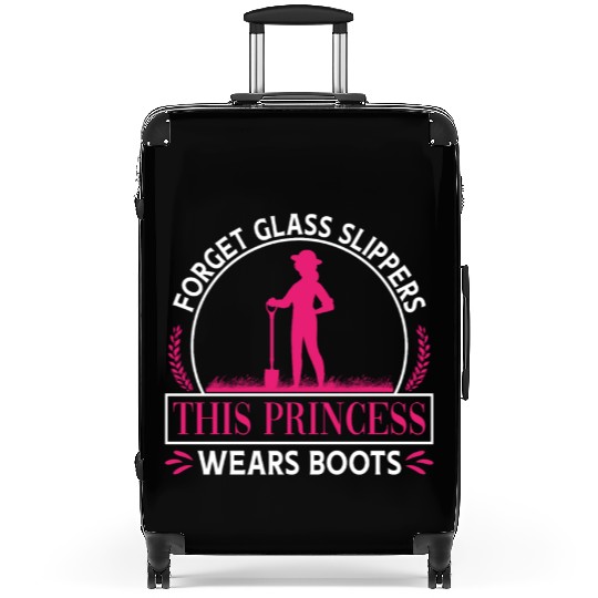 Farming Farmer Forget Glass Suitcases