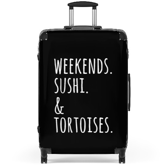 Weekends Sushi And Tortoises Suitcases