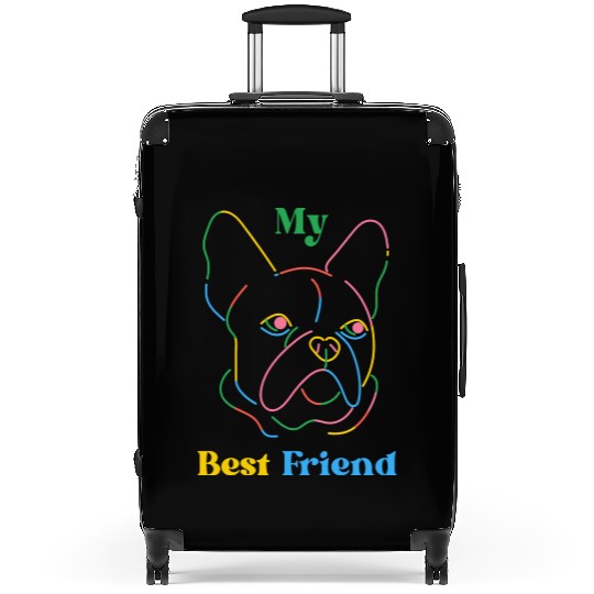 My best friend LED dog light Suitcases