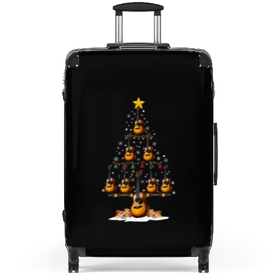 Guitar Christmas Tree Xmas Funny Gift Suitcases