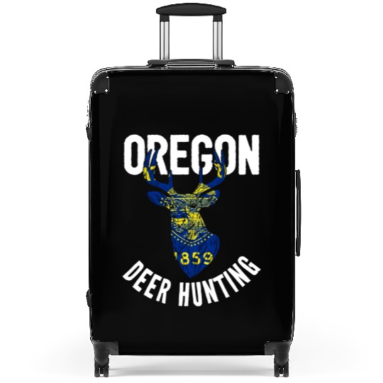 Oregon Deer Hunting Buck Stag Hunter Suitcases