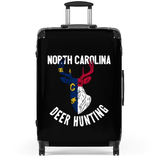 North Carolina Deer Hunting Buck Stag Hunter Suitcases