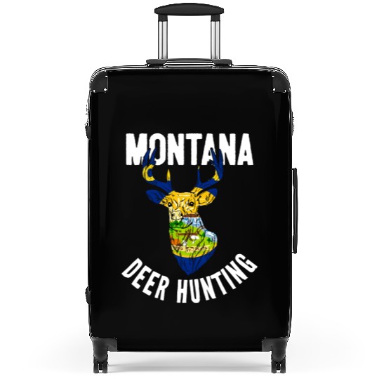 Montana Deer Hunting Buck Stag Hunter Suitcases
