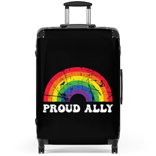 Proud Ally Lgbt Ally Rainbow Pride Month Gay Suitcases