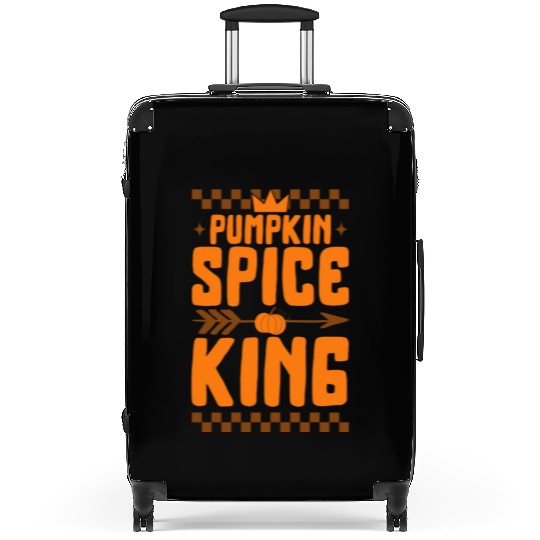 Halloween Thanksgiving Suitcases, Pumpkin Spice King
