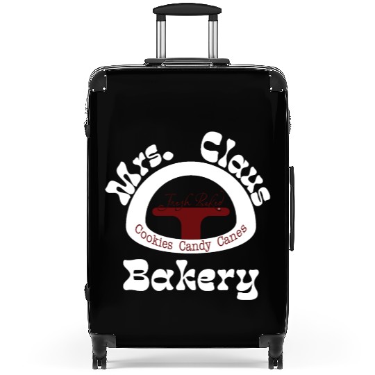 Christmas Suitcases, Mrs. Claus Bakery Suitcases,