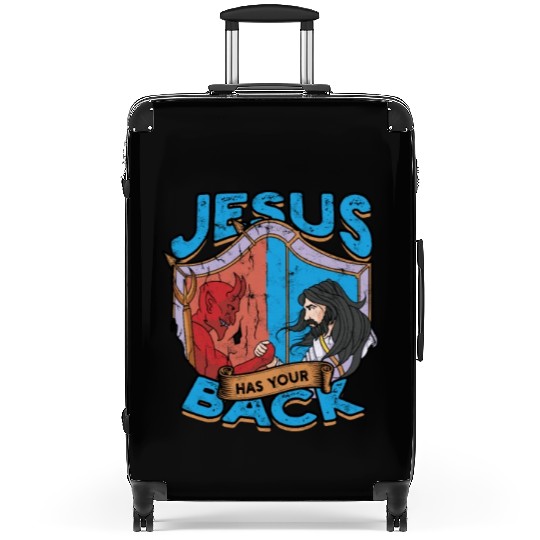 Jesus has your back - jesus Suitcases