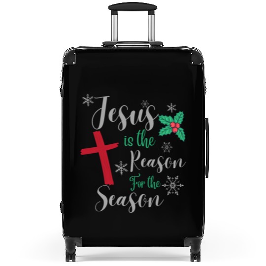 Jesus Is The Reason For The Season Suitcases