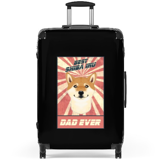 Best Shiba Inu Dad Ever I Shiba Inu Lover Suitcases