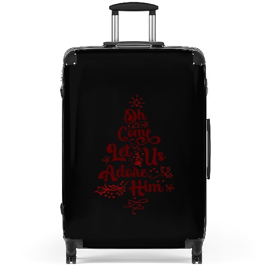 Oh Come Let Us Adore Him Religious Jesus Suitcases
