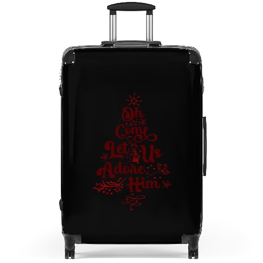 Oh Come Let Us Adore Him Religious Jesus Suitcases