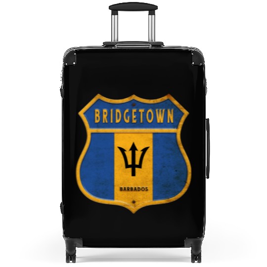 Bridgetown Barbados coat of arms flag design Suitcases
