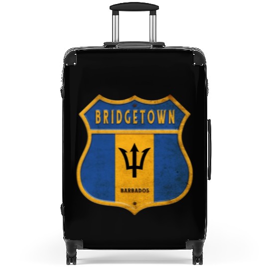 Bridgetown Barbados coat of arms flag design Suitcases