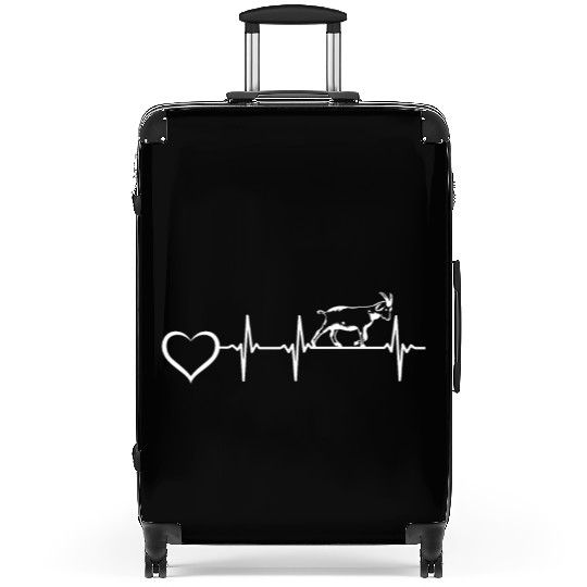 Goat Heartbeat Heart Goat Farm Goat Farmer Goat Suitcases
