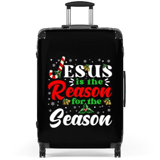 Jesus Is The Reason For The Season Christmas Suitcases
