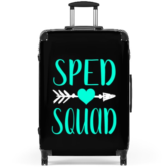 Sped Squad Cute Special Ed Education Teacher Assis Suitcases