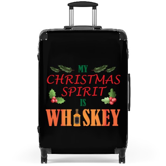 Christmas Spirit Whiskey Suitcases