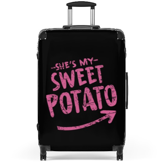 she is my sweet potato Suitcases