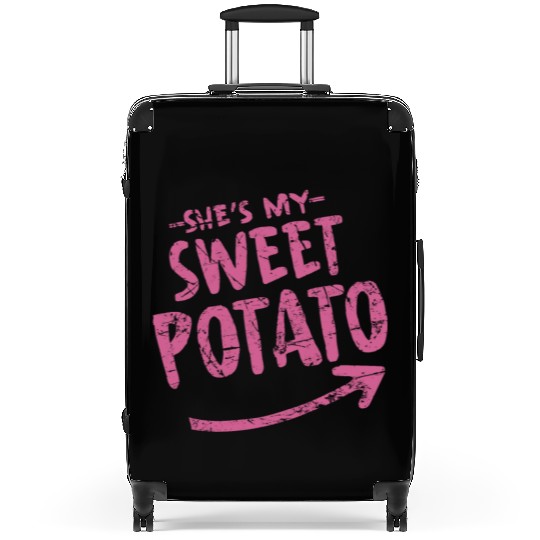 she is my sweet potato Suitcases