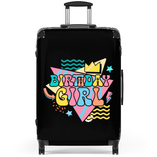 Colorful Birthday Girl Pastel Suitcases