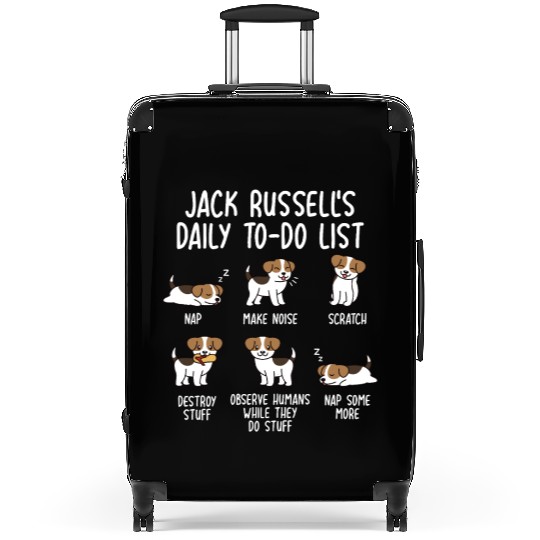 Jack Russell Terrier Daily To Do List Suitcases