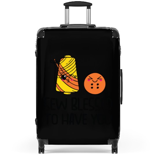 Button Thread Sibling Goals Big Brother Sister Pun Suitcases