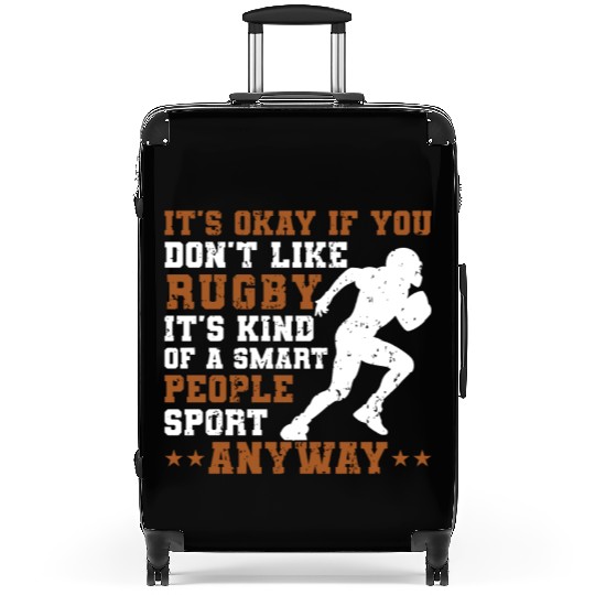 Rugby Is A Smart People Sport Rugby Player Suitcases